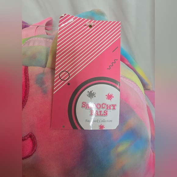 NWT Smoochy Pals Girls Rainbow Unicorn Plush Stuffed Purse - Picture 3 of 5